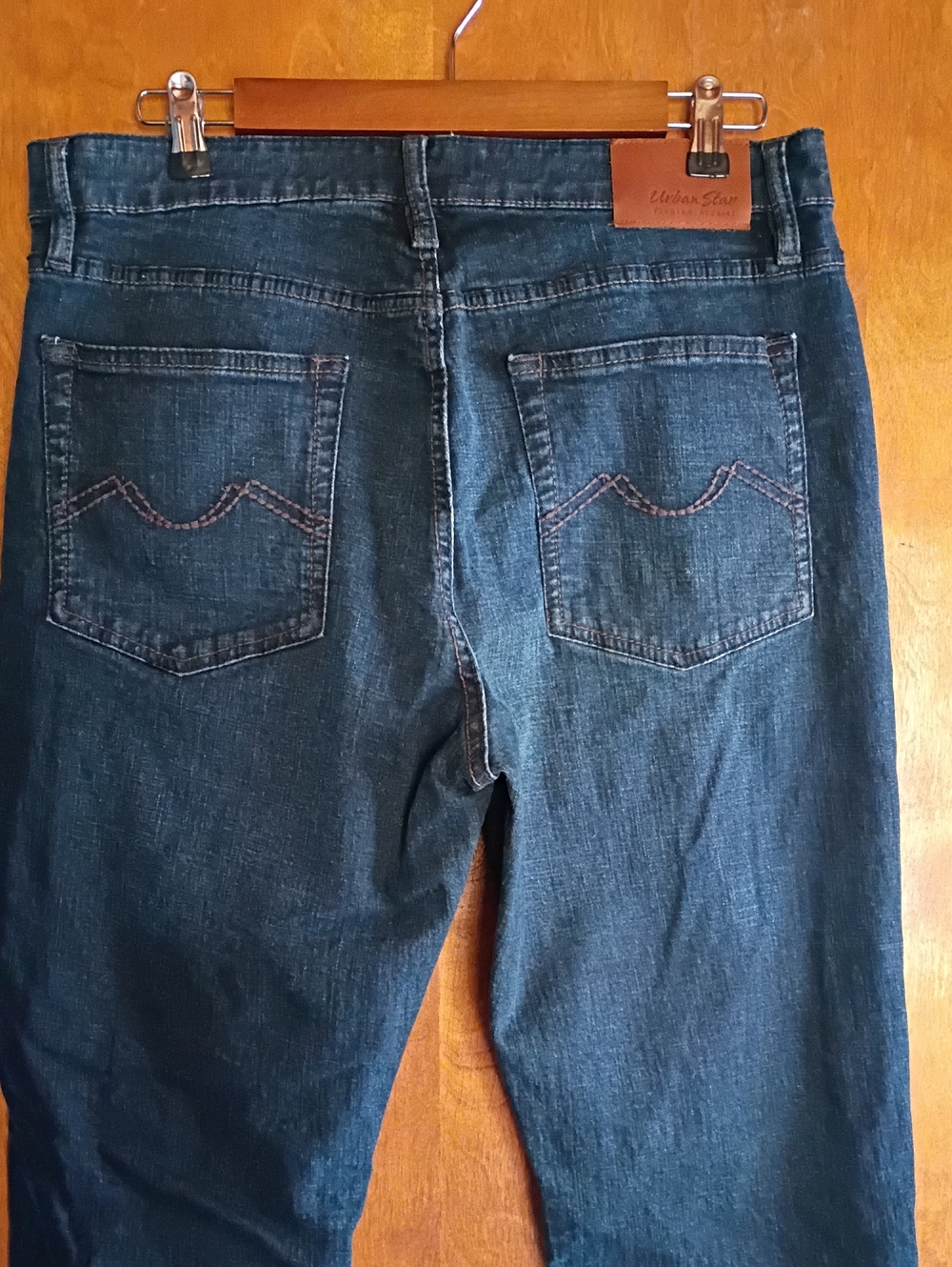 Urban Star Men's Dark Blue Jeans 36x30 Nice Denim Western Cowboy Casual Cozy